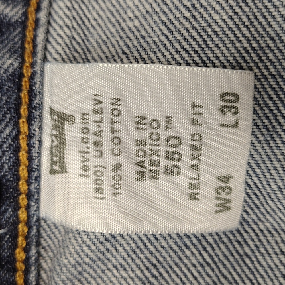 Levi's 550 Relaxed Fit Denim Jeans Classic Blue - Picture 9 of 12